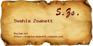 Svehla Zsanett névjegykártya